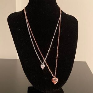G by Guess Two-Tone Heart Necklace